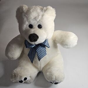 Cuddle Wit Bear with Satin Tie 12" Vintage